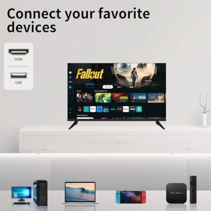 32-inch 720p HD LED Smart TV Powered by Tizen Os, WiFi Television, HDR 10, HDMI, Bluetooth, Flat Screen Television, 1*USB 3* HD