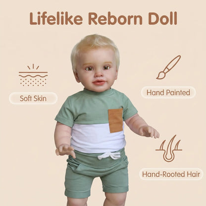 NPK Toddler Pippa Doll 66cm Lifelike Soft Touch 3D Skin Art Doll Already Painted Finished Huge Baby Size Popular Collectible
