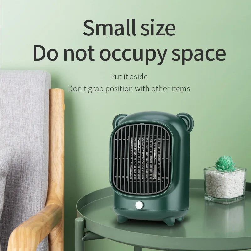 Home Mini Portable Personal Space Desktop Room Heater 500W PTC Ceramic Winter Electric Rechargeable Heater