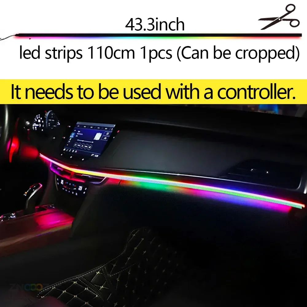 Car Ambient Light Accessories Door/foot Sole/speaker/main/auxiliary Control Box