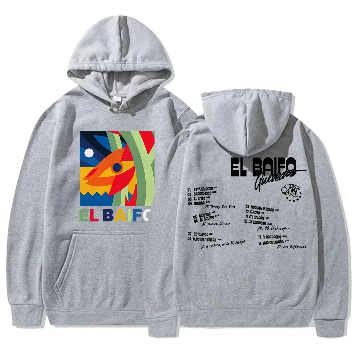 Rapper Quevedo EL BAIFO Album 2026 Tour Sweatshirt Men Women Clothes Fashion Aesthetic Hoodies High Quality Casual Fleece Hooded