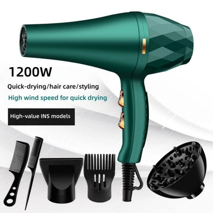 New product: Quick drying hair dryer, hot and cold blue light hair care diffuser, household hair salon hair dryer, 220V