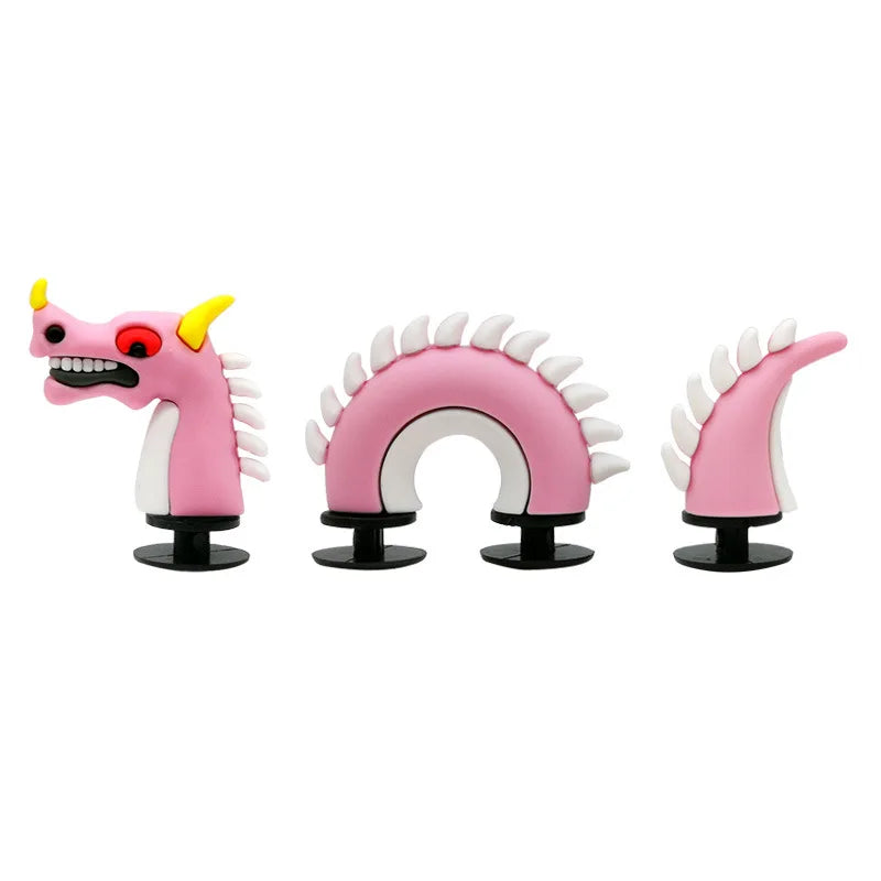 Hit  Cute Cartoon Shoe Decoration Buckle Charms Accessories Head Top Dragon Snake Crocodile DIY Combination Kids BHL1245-cat