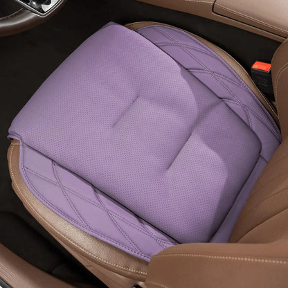 Nappa Leather Car Seat Cushion Rear Integrated Lumbar Support for All Seats Breathable Ventilated Comfort Auto Accessories