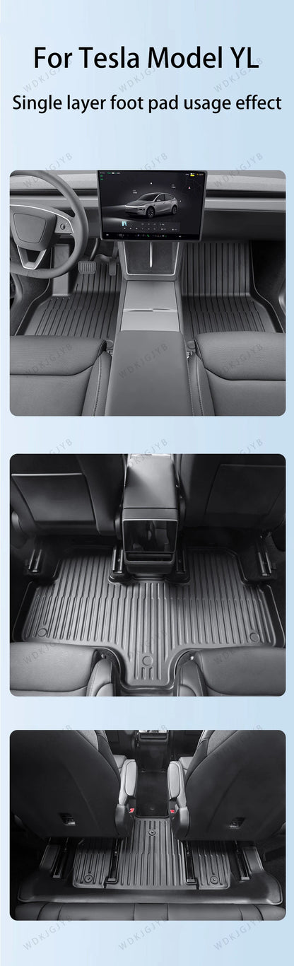 For Tesla New Model YL Launch 2026+ Car Floor Mats Cargo Liner Trunk Mats Backrest Kick Pads Protection Car Interior Accessories
