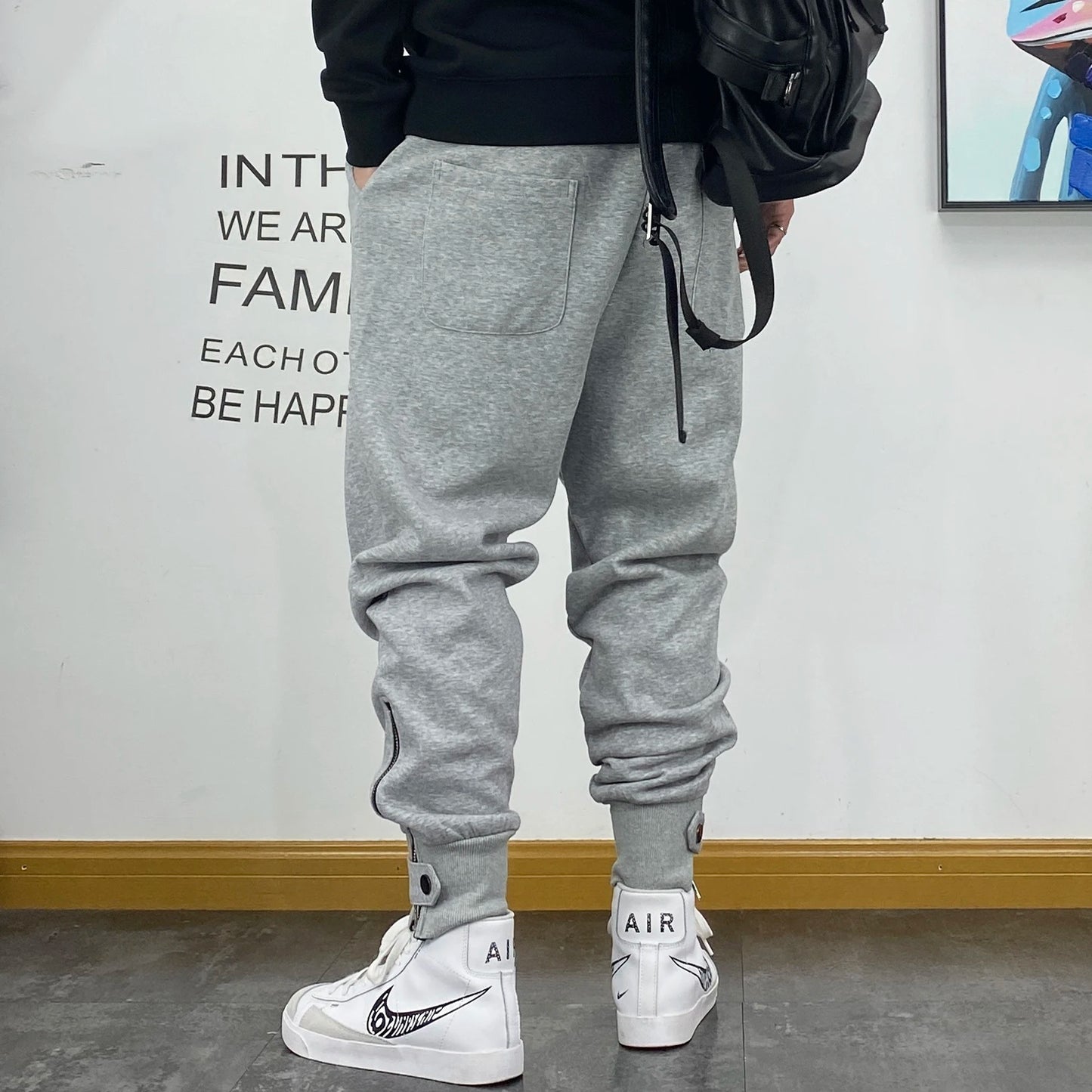 American Casual Harem Sweatpants Loose Oversized Jogging Pants Men Clothing Streetwear Hip Hop Joggers Harajuku Sport Trousers