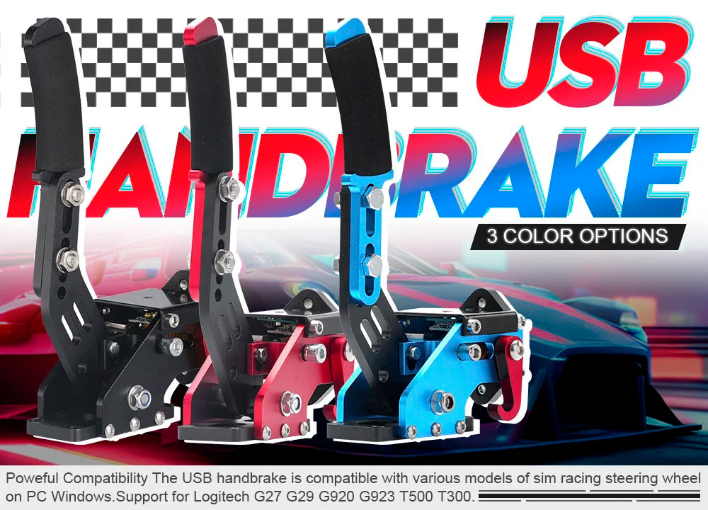 Sim Rui to Pc Handbrake Simracing Hand Brake Sim Racing Cockpit Usb Brakes Drift Game Steering Wheel Lever Simulator
