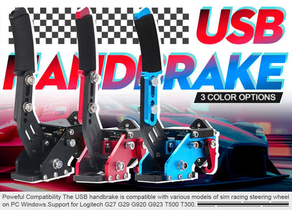 Sim Rui to Pc Handbrake Simracing Hand Brake Sim Racing Cockpit Usb Brakes Drift Game Steering Wheel Lever Simulator