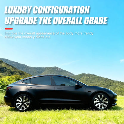 4PCS Hub Caps for Tesla Model 3 18 Inch Wheel Cover Performance Replacement Aero Wheels Full Rim Accessories 2018-2023 2022 2021