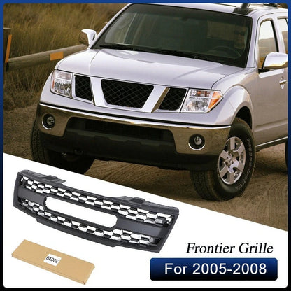 For Navara Frontier 2005-2008 Frontier D40 2009 2010 2011 2012 2013-2016 Front Racing Grill Center Grille Auto Parts Refit Grid