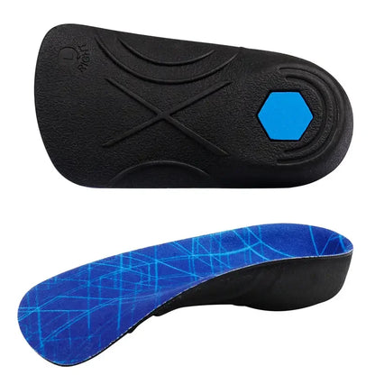 3/4 Plantar Fasciitis Orthotic Insoles, 330 LBS Firm Foot Support Insoles for Flat Feet, Heel Spurs, Overpronation, O/X-Legs