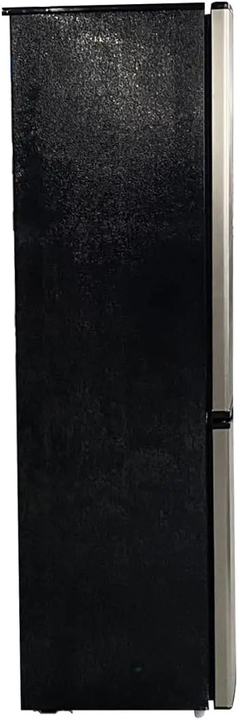 Compact 9.2 Cu Ft Refrigerator with Bottom Freezer, Stainless Steel