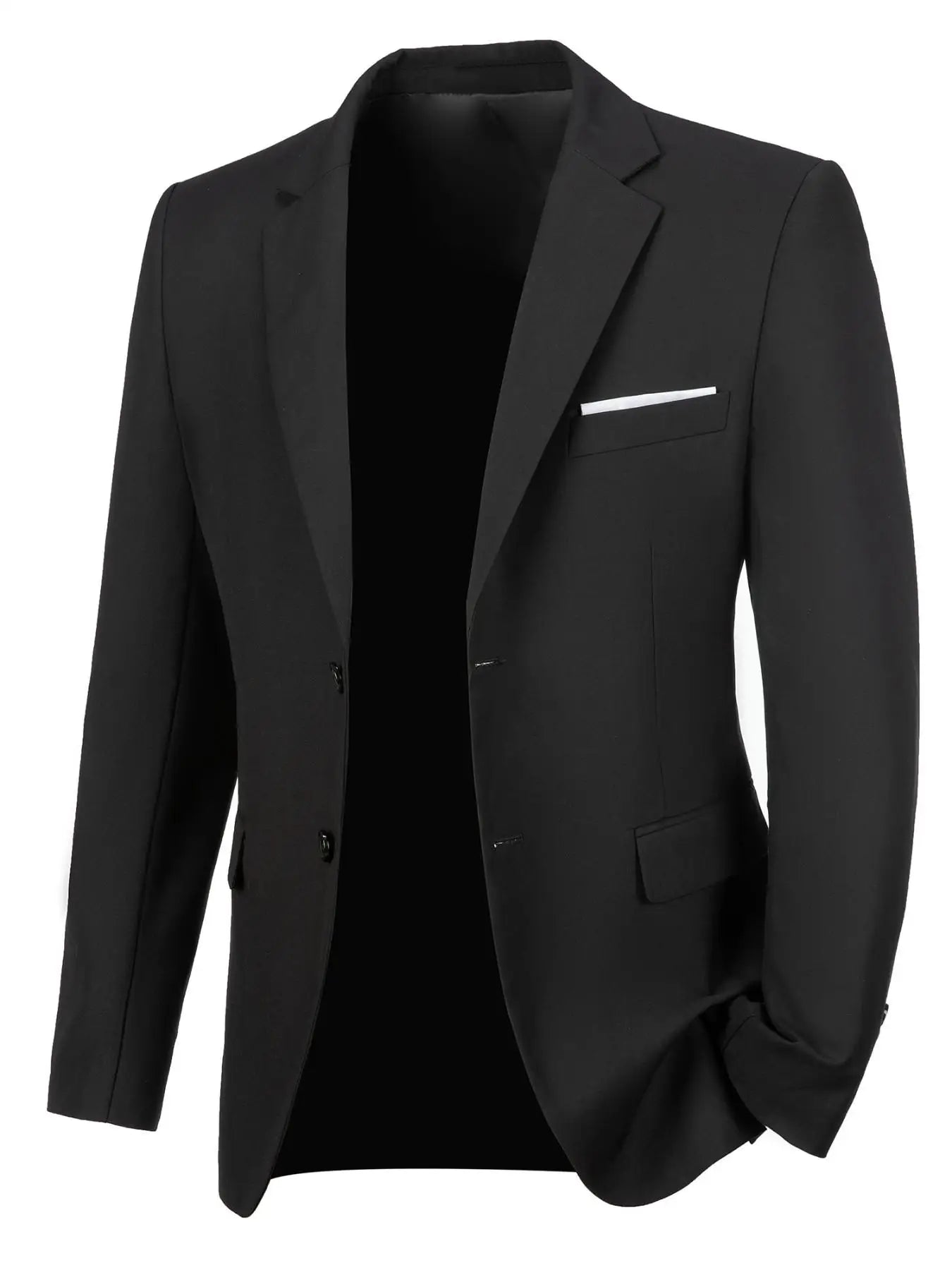 Men's Navy Blue Slim Fit Blazer,Single-Breasted Business Suit Jacket,Formal Wedding & Office Wear (Blazer Only, No Vest)