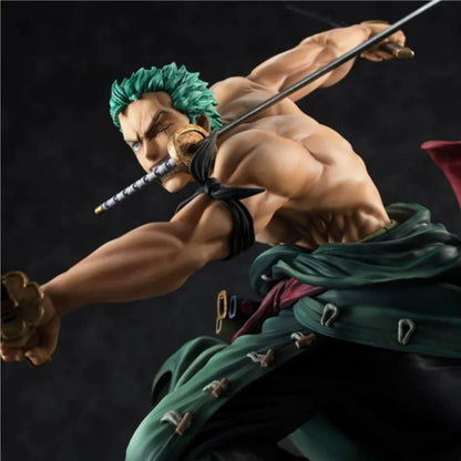 Zoro Figurine One Piece Three Thousand Worlds Anime Figurine Model Decoration Peripheral Trendy Toy Three-Sword Style Ashura