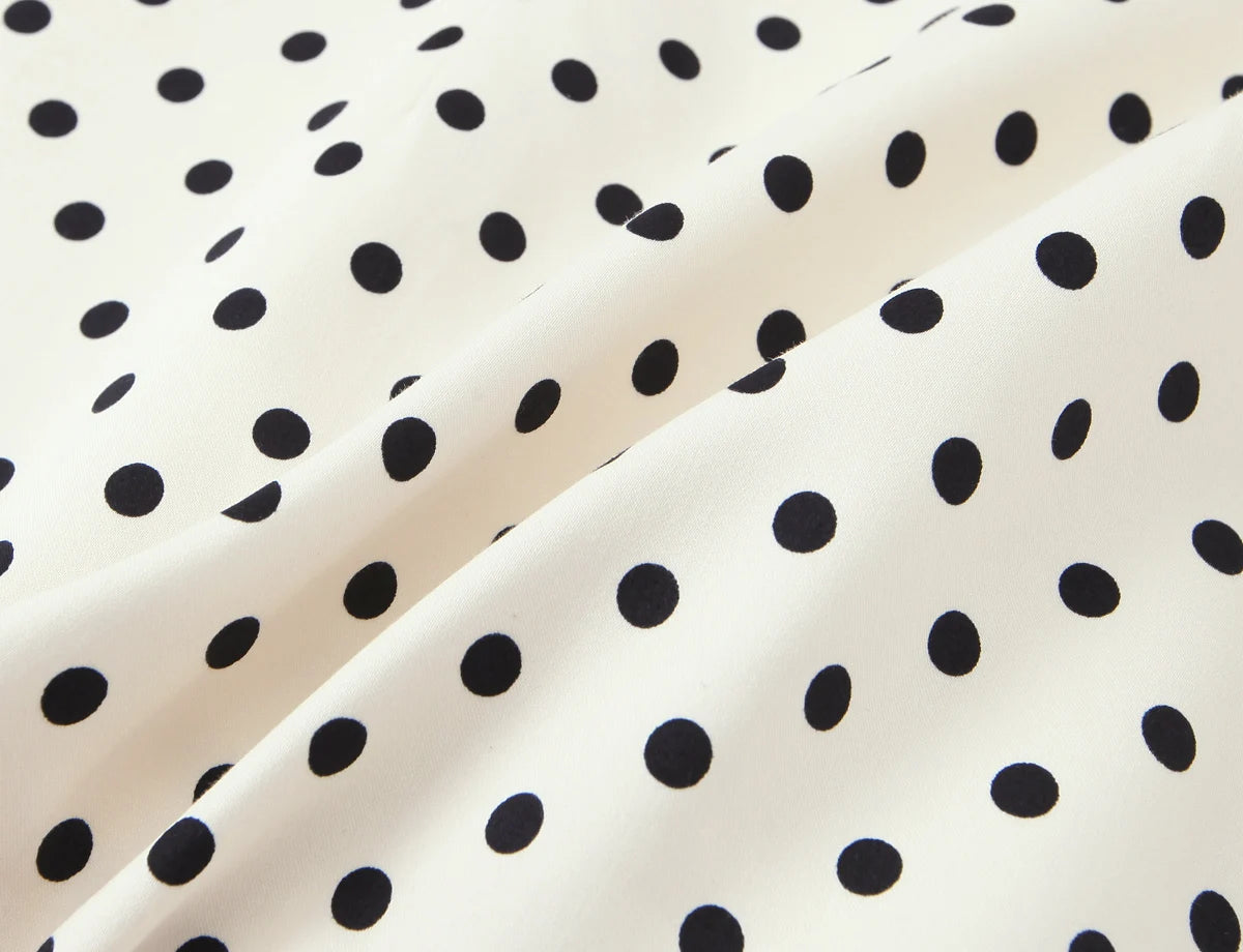 HH Summer Fashion Women's Polka Dot Mini Dress 2026 Short Sleeve Lace Up Collar Party Dress Female Hollow Out Sexy Evening Dress