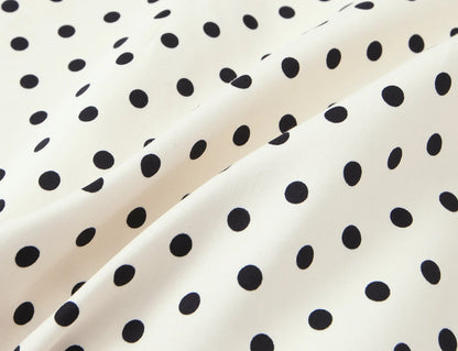 HH Summer Fashion Women's Polka Dot Mini Dress 2026 Short Sleeve Lace Up Collar Party Dress Female Hollow Out Sexy Evening Dress