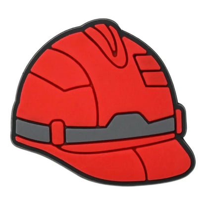 1-20pcs Tool Box Safety Helmet Tape Measure PVC Sandal Shoe Charms Buckle Clog Fit Wristbands Backpack Decorations Kid Gift