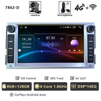 CHSTEK Android 13 Car Radio For Hyundai Santa Fe 2007 2008-2012 Head Unit Carplay Bluetooth WIFI 4G GPS Multimedia Vedio Player