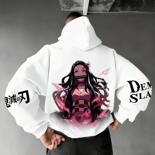 2026 New Demon Slayer Kamado Nezuko Printed Hoodie Sweatshirt Men's and Women's Hoodie Men's Tops Sports Hoodie Harajuku Hoodie