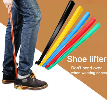 59cm Plastic Extra Long Shoehorn Hotel Household Shoe Wearer Shoes Lifter Shoes Spoon Lazy Does Not Bend Shoe Draw Helper