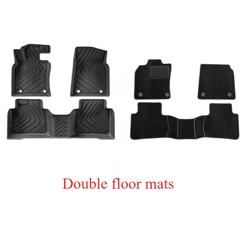 For Lexus ES300H Hybrid Floor Mats Trunk Mats All Weather Front Rear Cargo Liner Mat, Waterproof Anti-Slip Foot Pads Accessories