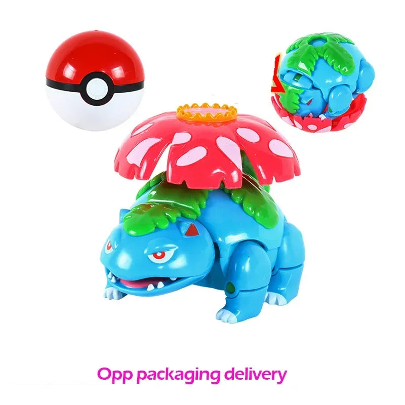 Pokemon Pokeball Figure Pikachu Dragonite Lapras Psyduck Mewtwo Gyarados Solgaleo Lunala Eevee Poke Ball Toy Kids Birthday Gift
