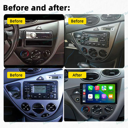 Car Multimedia for Ford Fiesta 1995 - 2001 Focus MK1 1998 - 2004 Car Radio GPS Navigation Android Stereo Carplay Auto 2 Din 4G