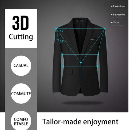 Mens Suit Jackets Casual 1 Button Slim Fit Blazers Suit Separates Coat Sport Coats for Wedding Prom Party