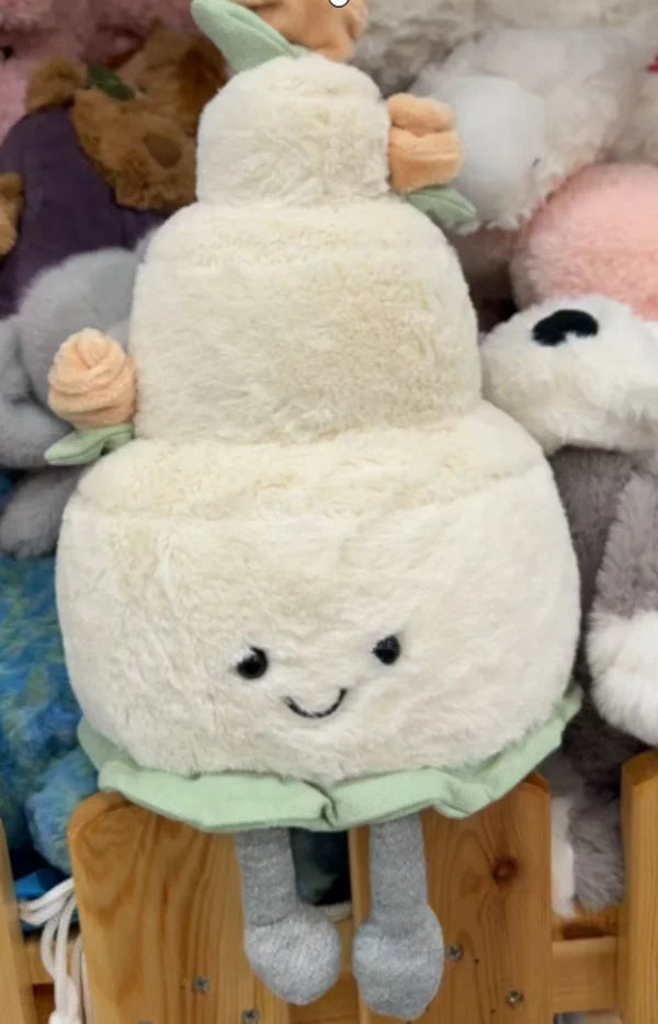 High Quality Smile Cake Plush Toys Soft Stuffed Dessert Dolls with Candle Cherry Birthday Xmas Gift For Kids Cuddly Party Decor