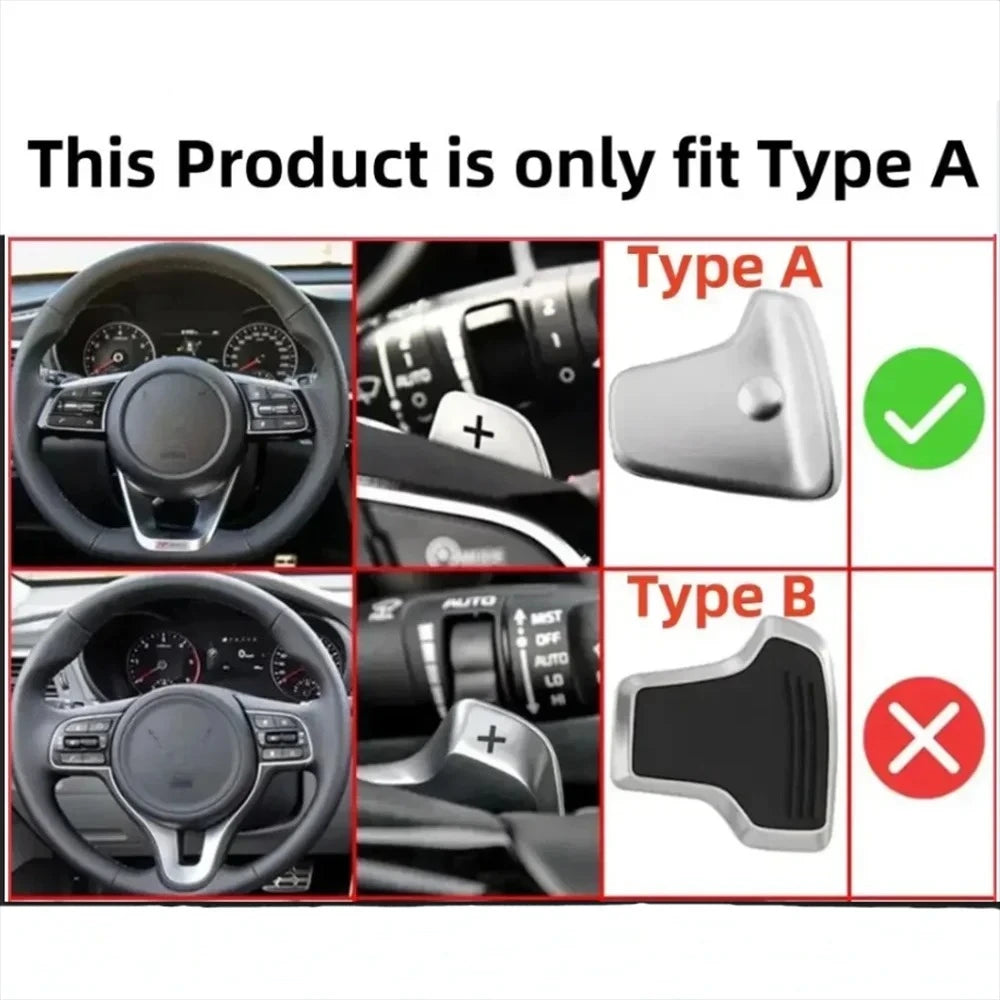 New Shift Paddles For Kia Sorento 4 UM MQ4 GT-Line X-LINE Plug-In Hybrid 2016-2024 Car Steering Wheel Extension Shifter Sticker