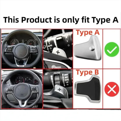New Shift Paddles For Kia Sorento 4 UM MQ4 GT-Line X-LINE Plug-In Hybrid 2016-2024 Car Steering Wheel Extension Shifter Sticker