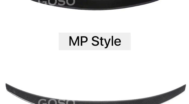 Carbon Fiber Rear Bumper Lip Trunk Wing MP M4 PSM Style Roof Spoiler Kit For BMW 3 Series F30 F31 F35 2012-2019 Gloss Black