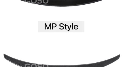 Carbon Fiber Rear Bumper Lip Trunk Wing MP M4 PSM Style Roof Spoiler Kit For BMW 3 Series F30 F31 F35 2012-2019 Gloss Black
