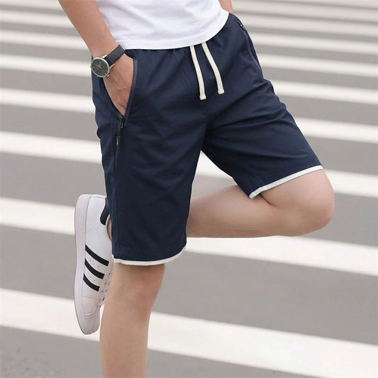 Brand Cotton Work Shorts Man Summer Casual Shorts Men's Basic Short Men's Korean Slim Cotton Versatile Fashion Mens Beach Pants