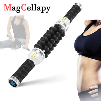 Electric Roller Impact Massager Portable Muscle Relaxation Rolling Ball Device For Athletes To Relieve And Recover Muscles
