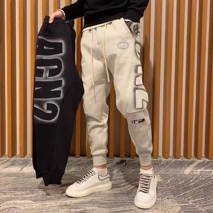 Trousers Jogger Track Grey Print Man Sweat Pants Athletic Sport Men's Sweatpants New Items In Fashion Harajuku Korean Style Y2k