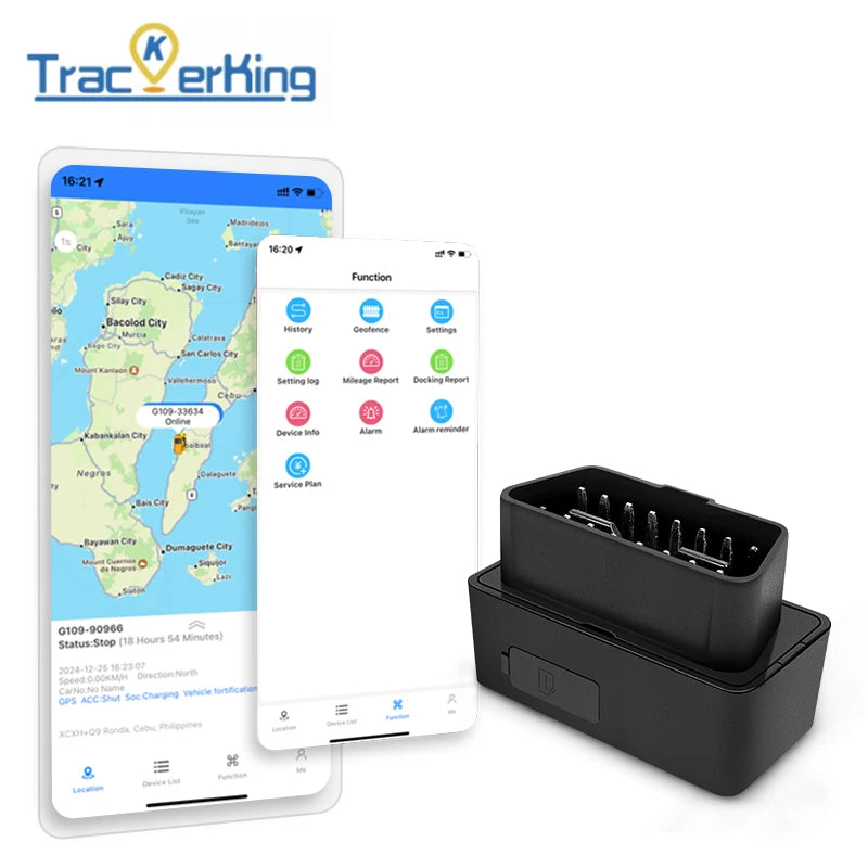OBDII GPS Tracker Car Tracker TrackerKing DK22 With Real-time Tracking Multiple Alerts Plug and Play
