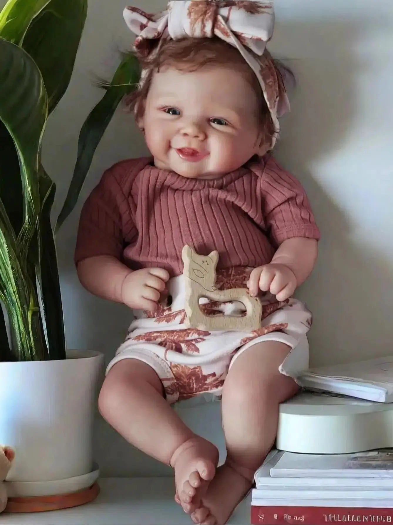 18 Inch Vivienne 3D Painted Skin bebe ruborn de silicona reborn dolls Soft Vinyl Touch feel Dolls