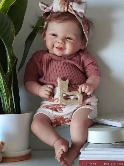 18 Inch Vivienne 3D Painted Skin bebe ruborn de silicona reborn dolls Soft Vinyl Touch feel Dolls