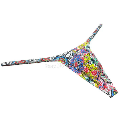 Men's Slim Pouch Bikini Underwear Unisex Sissy Panties Sexy Male Tiny Slip String Swim Bottoms Thong