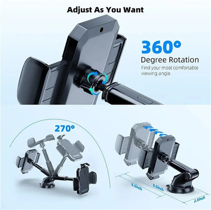 Universal Car Phone Holder 360 Degree Windshield Dashboard Air Vent Mount Sucker Phone Holder For iPhone Samsung Huawei Xiaomi