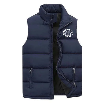 2025 Men Casual Fashion Sports Jacket Vets Coat Autumn Winter Sleeveless Warm Comfortable High Quality Mandarin Collar Vest Coat