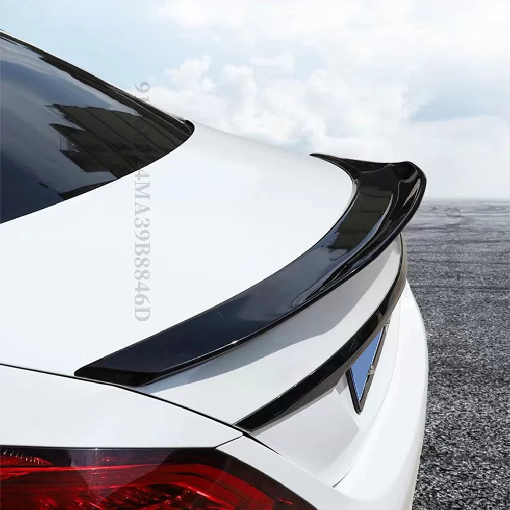 Rear Spoiler Wing Tail Splitter Diffuser Trunk Body Kit Decoration For Mercedes Benz C W205 and C63 C43 AMG 4Door 2014-2021