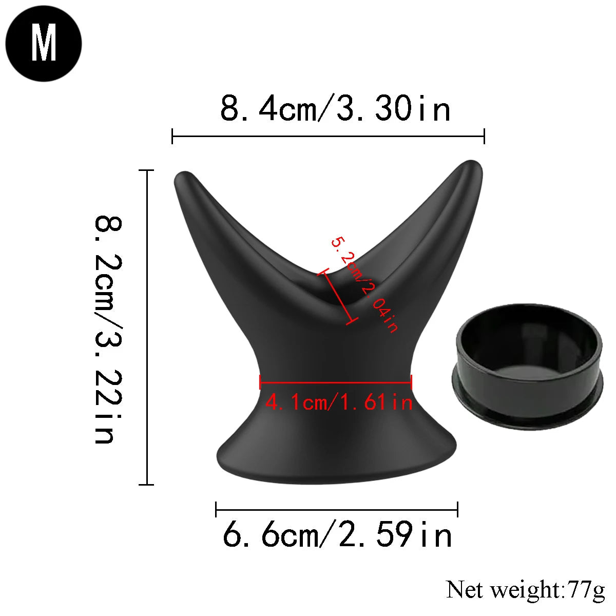 Soft Silicone Hollow Anal Plug, Stretchy Open Tunnel Butt Plug Dilator for Anal Training Stretching Enema Play, Comfortable Base