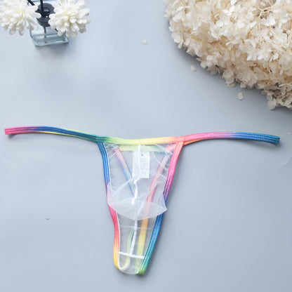 Men's Mesh Thong  Breathable Quick Dry Soft Underwear, Lightweight Comfortable Loungewear for Daily Casual Relaxation