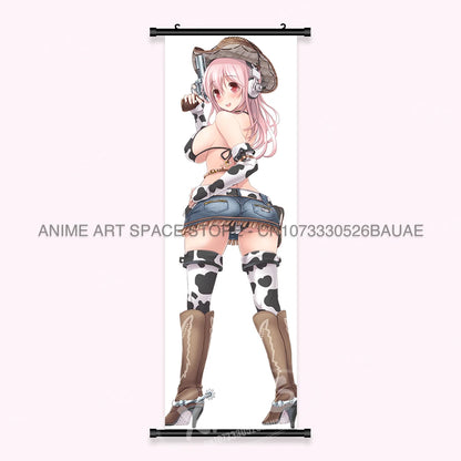 Video game Wall Artwork Canvas Scrolls Picture Anime Movie Role Poster Hanging Painting Print Home Decoration For SUPER SONICO