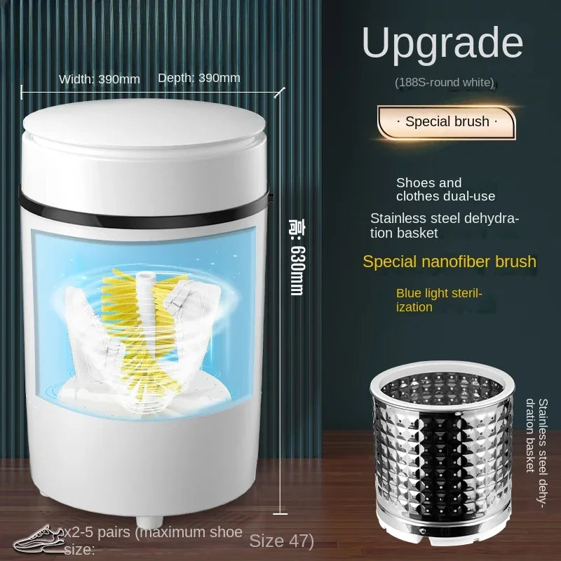 220V shoe washing machine, household small fully automatic shoe brushing machine, integrated with washing and stripping AG