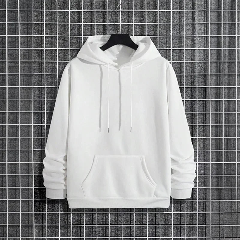 2026 New in Men's Sportswear Solid Color Hoodie + Sweatpants Urban Casual Fashion Tracksuit Fall/winter Comfort Warm Soft Outfit