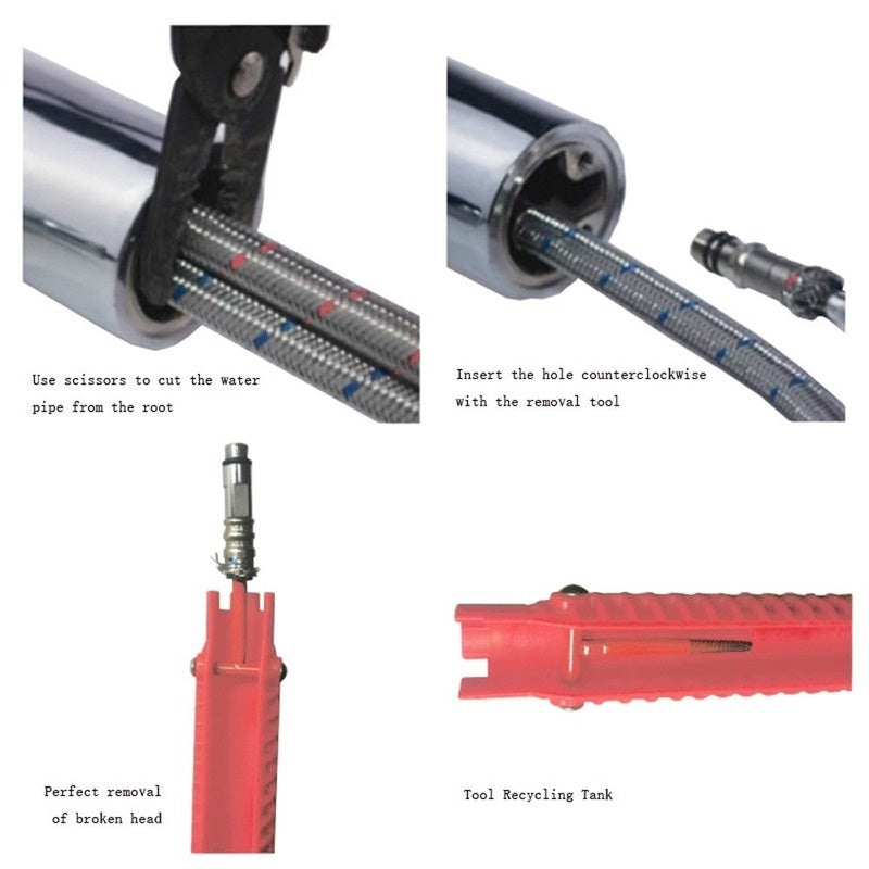 Multi-Functional Sanitary Wrench Pelvic Floor Leading Sleeve Disassembly Faucet Pipe Sink Sanitary Only Installation Tool