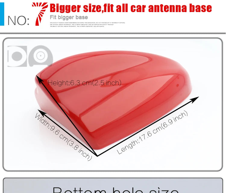 Universal Super Shark Fin Antenna Special Car Radio Aerials Piano Paint Stronger Signal For Ford Kuga Flex Territory Ecosport